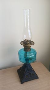 Antique Oil / Kerosene lamp