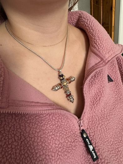 Silver 925 chain and cross