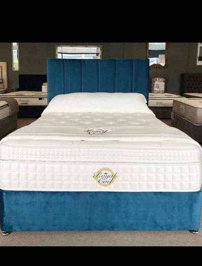 New Stylish single ,Double 4ft, 4ft6, King 5ft And 6ft Superking Sizes Divan Beds Instock. Drawers And Optional Tufted Mattresses Available. Free Delivery