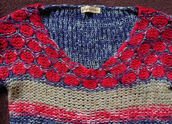 Blue/ Red Jumper  Size 8-12