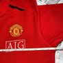 Nike Manchester United Mens Polo Neck Tee Shirt Red Large Image 8