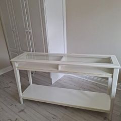 Glass Top Console Table