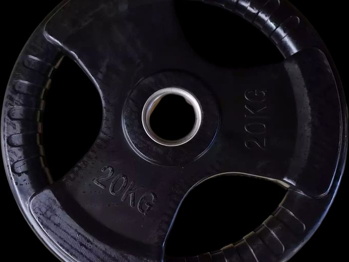 2 x 20 kg Olympic Rubber Plates Set