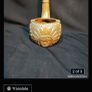 Vintage brass ashtray ,Pipe shaped ,very heavy Image 8
