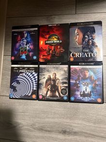 4k uhd + blu ray movies (2 for 25e)