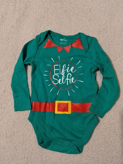 Christmas Baby Cotton bodysuit,  NEW