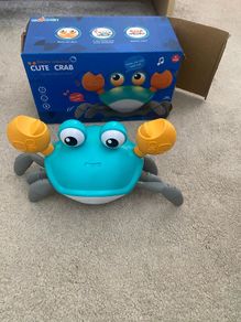 Crawling crab toy: tummy time/ sensory/ encourage crawling