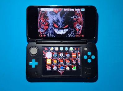 New 2DS XL - Black & Turquoise (Modded)
