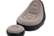 BRAND NEW BEAN BAG Lazy Sofa Inflatable Folding Recliner Outdoor Sofa Bed With Pedal Flocking Single Sofa Chair Pile Coating Chaise Lounge