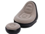 main image for ad BRAND NEW BEAN BAG Lazy Sofa Inflatable Folding Recliner Outdoor Sofa Bed With Pedal Flocking Single Sofa Chair Pile Coating Chaise Lounge