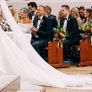 Ivory Organza Wedding Dress, size 10, perfect Image 4