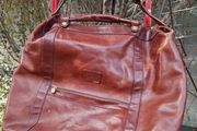 Large Vintage Leather Bucket bag