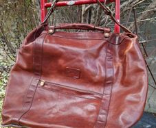 Large Vintage Leather Bucket bag