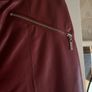 Zara Red  Leatherette Trousers Size 14 Image 4