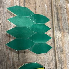 Green Zellige Style Tiles Diamond Shape Multiple Boxes Available 60EUR per Box