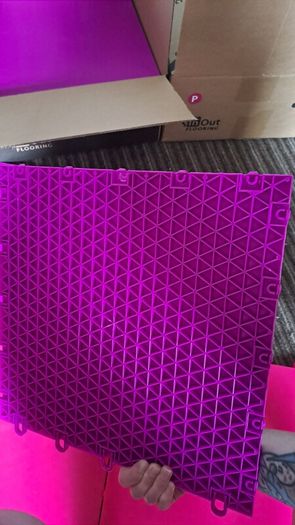 InOut Flooring Skating Tiles 15xPurple 15xPink