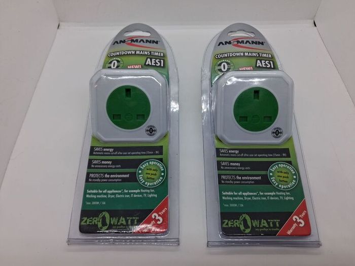 Postage - 2 x Ansmann AES1 Countdown Mains Timers