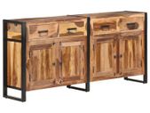 Sideboard 172x35x80 cm Solid Acacia Wood with Sheesham Finish
