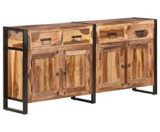 Sideboard 172x35x80 cm Solid Acacia Wood with Sheesham Finish
