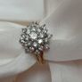 Sparkling Diamond Cluster Ring 18Carat Gold Image 3