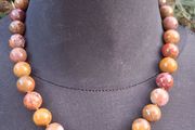 Stunning Knotted Red Jasper Necklace