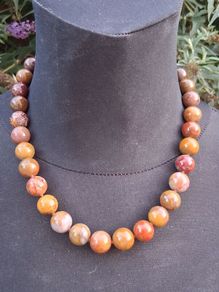 Stunning Knotted Red Jasper Necklace
