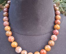 Stunning Knotted Red Jasper Necklace