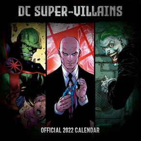 Official DC Villains 2022 Calendar - Month To View Square Wall Calendar. New. Free Postage!