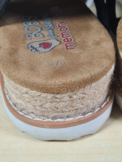 womens SKECHERS BOB's Desert kiss twinkle wedge sandals Size UK 3 EU 36