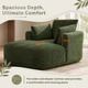 Softy Compressed Indoor Lounge Sofa Chair - Green