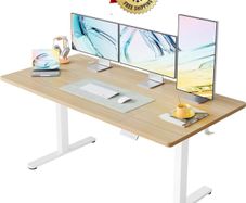 Standing Desk with USB Charging Port, 160 x 80 cm, 4 Preset Height Settings