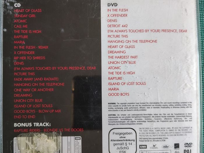 Blondie - Greatest Hits: Sound & Vision CD / DVD (2006) Compilation New Wave Rock EX+