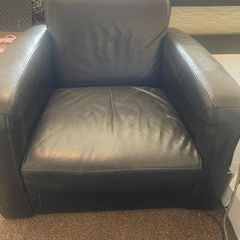 Black Leather Armchair