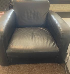 Black Leather Armchair
