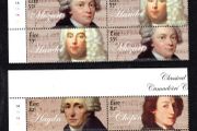 2009 Ireland Classic Composers Commemorative Stamps Plate Blocks 1A1A1A1A Mint Never Hinged (MNH)