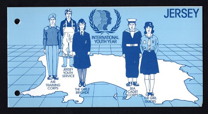 1985 Jersey International Youth Year Commemorative Stamps Presentation Pack
