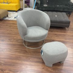 Chair and Footstool