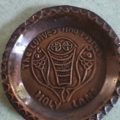 The Loaves and Fishes /Holy land /Copper Hang / 4 3/4 inches