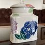 Royal Winton Tradition Romany Sponge Ware Airtight Square Tea Caddy Biscuit Storage Jar Image 10