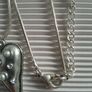 NECKLACE - Silvertone  - Heart - Pendant Image 3