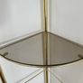 Gold corner shelves - matching pair Image 2