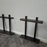 Handmade Ebonized Oak Decorative Shelves Image 3