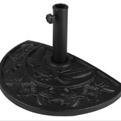 Base For Half Round Parasol Up To 50 mm Cast Iron