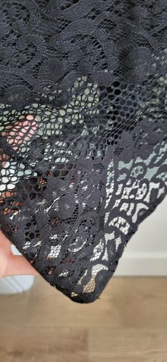 NEW LOOK black layered lace dress Sz 14UK - Bnwt Rrp 49.99
