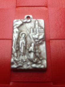 Rare Vintage Silver Religious Medal