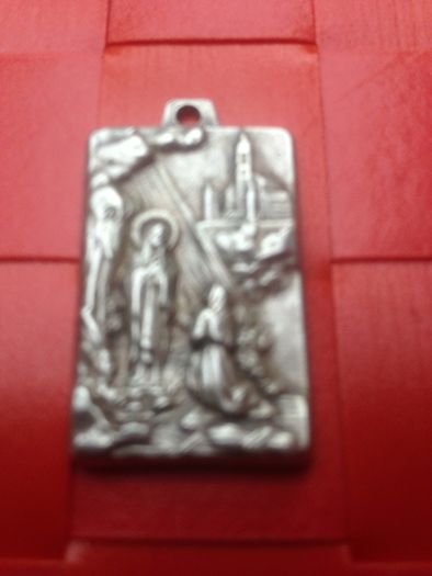 Rare Vintage Silver Religious Medal