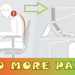 Ergonomic Laptop Stand 3D Printed Riser for Neck Pain Relief