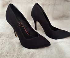 SCHUH black suede heels