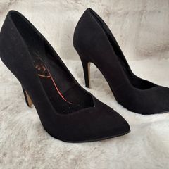 SCHUH black suede heels