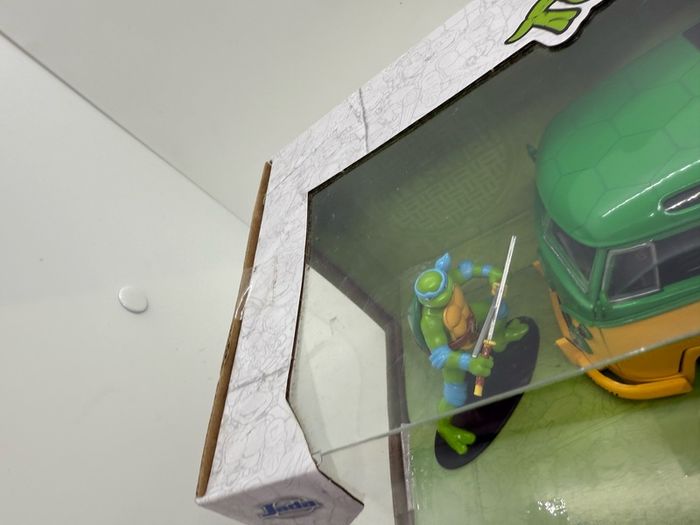 Jada 1:24 TMNT Teenage Mutant Ninja Turtles LEONARDO & 1962 VOLKSWAGEN VW BUS Model diecast die cast